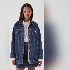 GAP L tall classic jean jacket